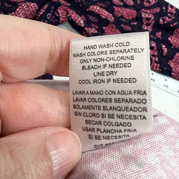 Gabby‎ Skye Pink Blue Print 3/4 Sleeve Dress Sz 20W - Picture 8 of 10